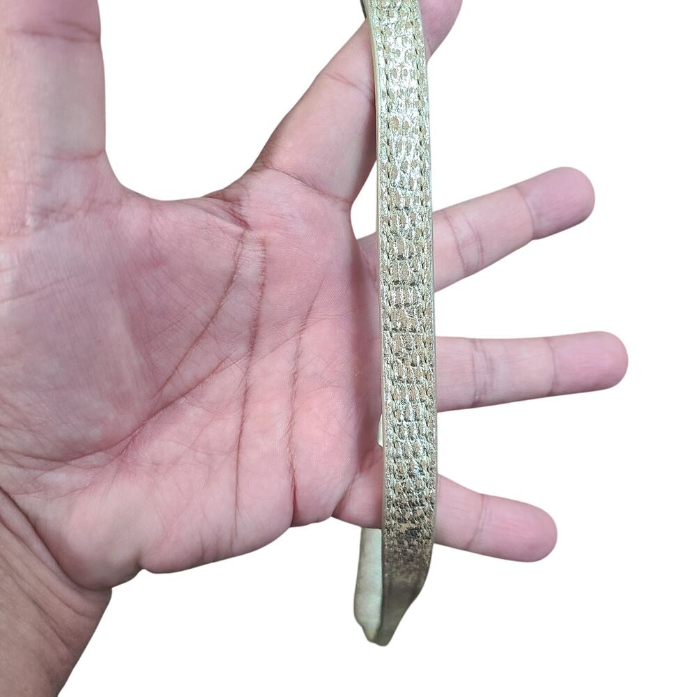 Michael Michael Kors Gold Python Effect Leather L… - image 5